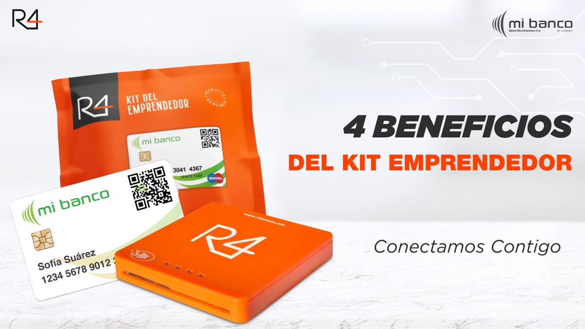 r4conectave's tweet photo. 1. Te haces titular de una cuenta corriente y una en divisas.
2. Lector de tarjeta que cabe en tu bolsillo.
3. Liquidación diaria
4. El precio más competitivo de un #pos
¡Emprende con ventaja! #Kitr4 #NegocioExitoso https://t.co/WnlytkkTrc