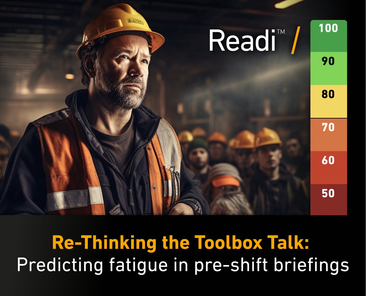 Transforming Pre-Shift Safety Briefings: From Routine to Revolutionary. Discover how our predictive fatigue technology is reshaping pre-start meetings in the mining industry. Experience the difference firsthand. Read more: bit.ly/3QVMpLl 
#MiningSafety #FatigueManagement