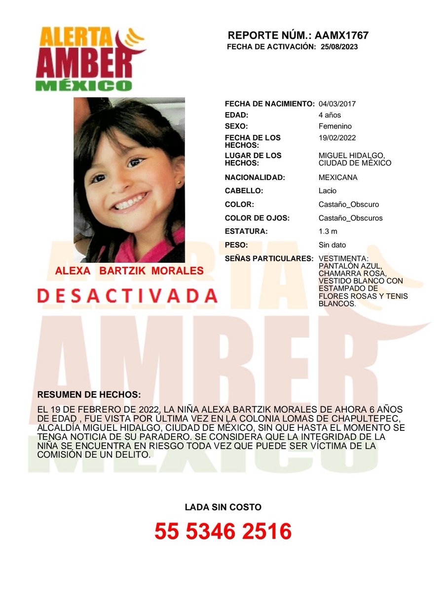 Alerta AMBER México tweet media