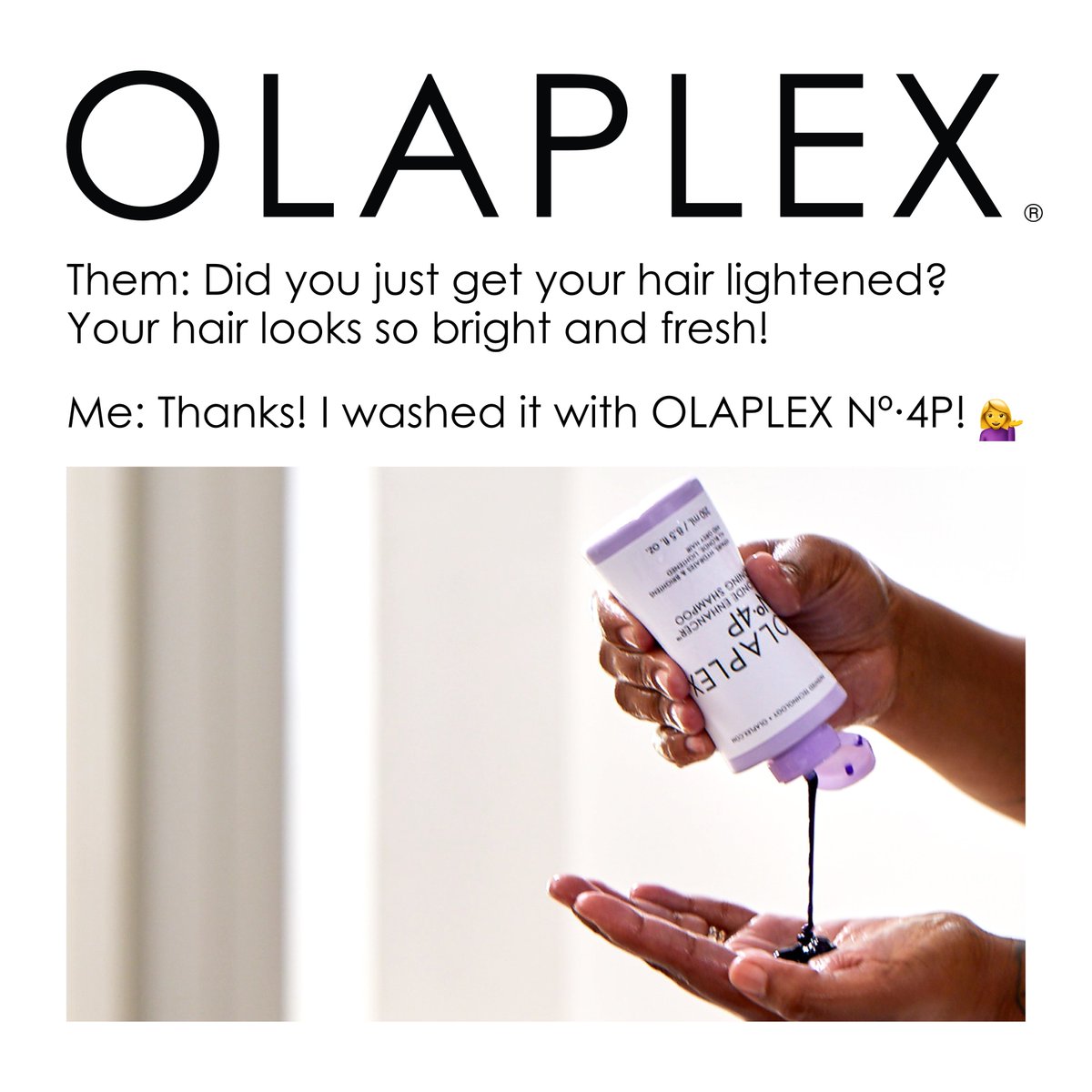 olaplex's tweet photo. Blonde, grey, and lightened besties, you already know the power of @olaplex N°.4P Blonde Enhancer Toning Shampoo⚡️💟
#OLAPLEX #hairwashday #OLAPLEXroutine #washday https://t.co/y8TkkZqKgV