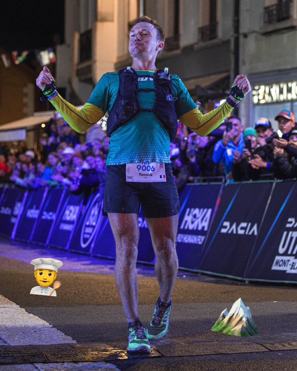 ✊ L’athlète du jour | C’est le Français Yannick NOËL (🇫🇷) – 36 ans, artisan pâtissier boulanger de métier 👨‍🍳– et troisième de la « Traces des Ducs de Savoie » à UTMB Mont-Blanc à l’instant ! 151 kilomètres et 8500 mètres de D+ parcourus en 20 heures d’efforts 👏👏