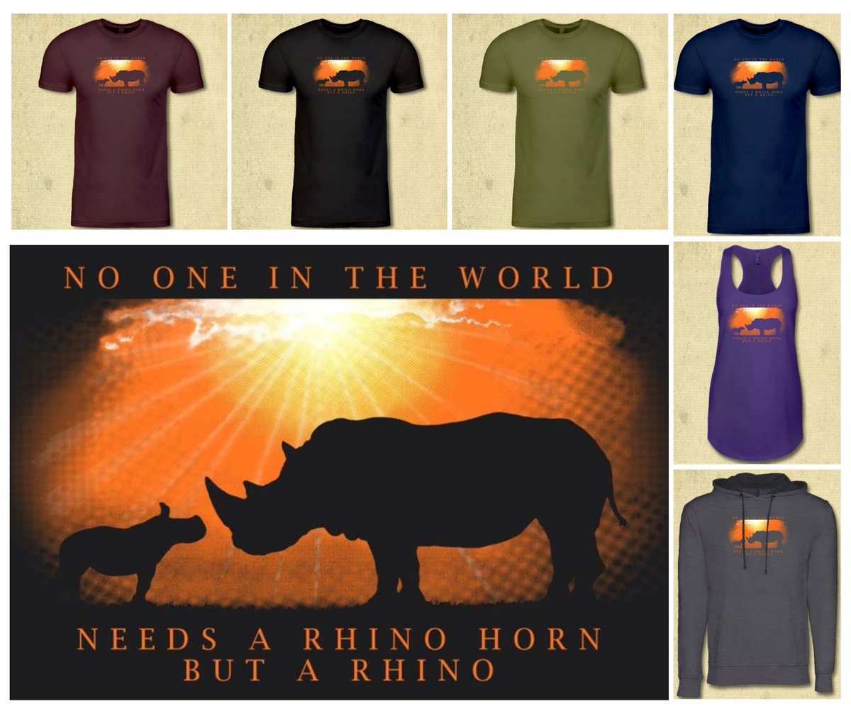 Get your "No One but a Rhino" tee this week only! and help WHWF conserve and protect Africa's wildlife. $8 from your purchase will be donated directly to the WHWF.
To order, go to:   float.org/wildheart
"No-one in the World needs a Rhino Horn, but a Rhino" ~ Paul Oxton