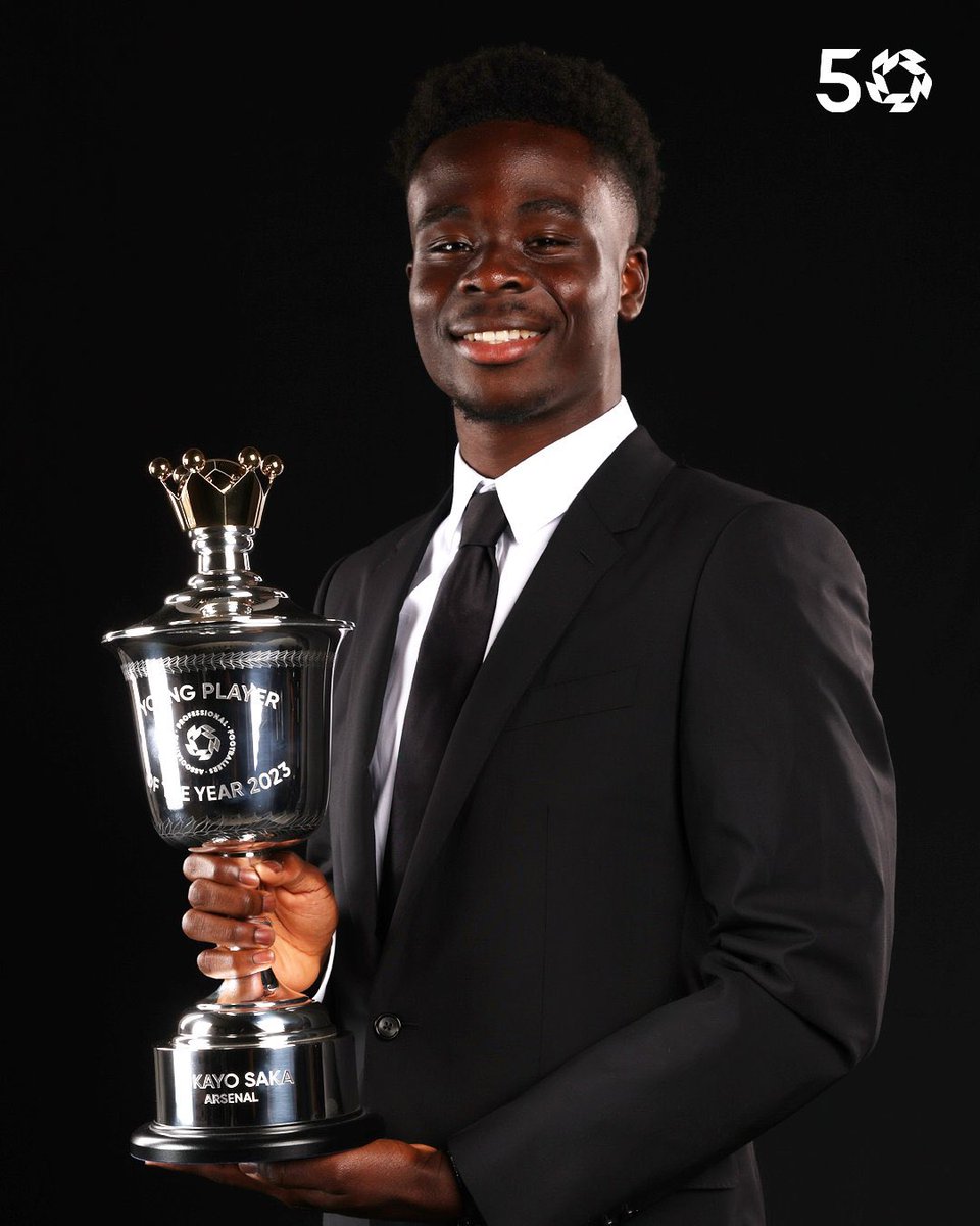 Arsenal starboy Bukayo Saka has named PFA Young Player of the Year. 🏆

Congratulations <a href="/BukayoSaka87/">Bukayo Saka</a>, fully deserved! 🌟 #afc