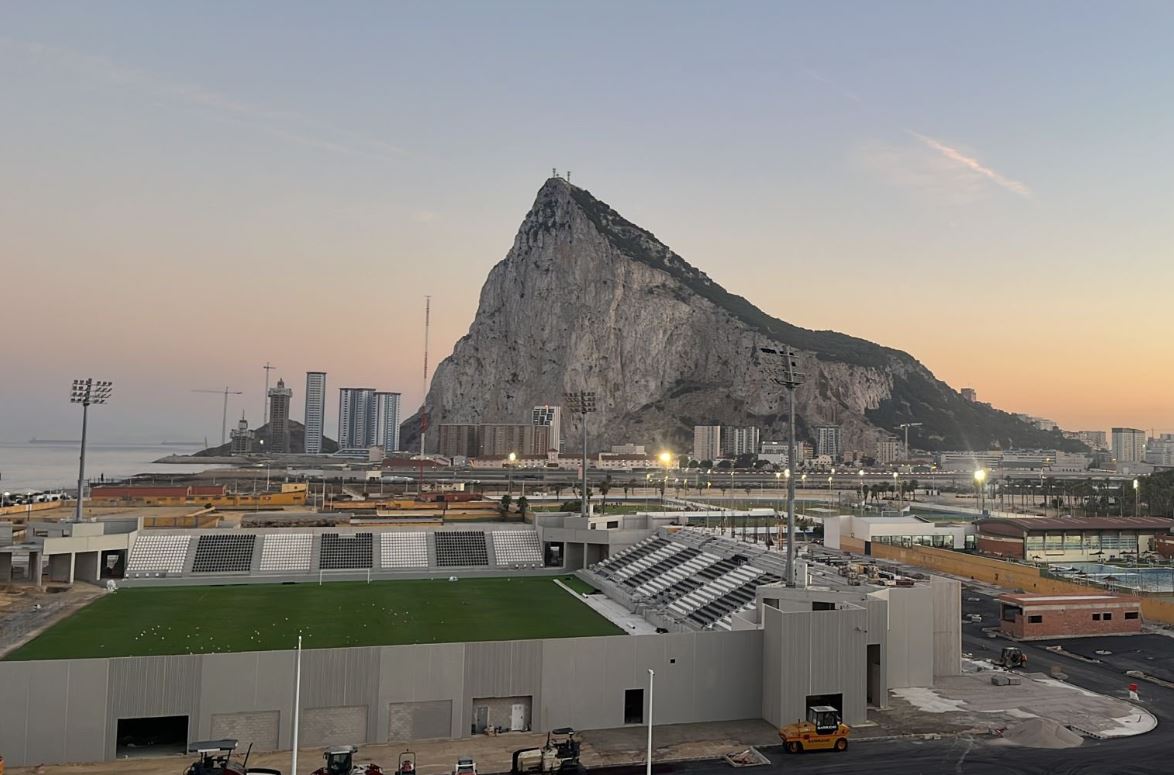 estadios_Spain's tweet image. Latest image of the €6m reconstruction of the Estadio Ciudad de La Línea.