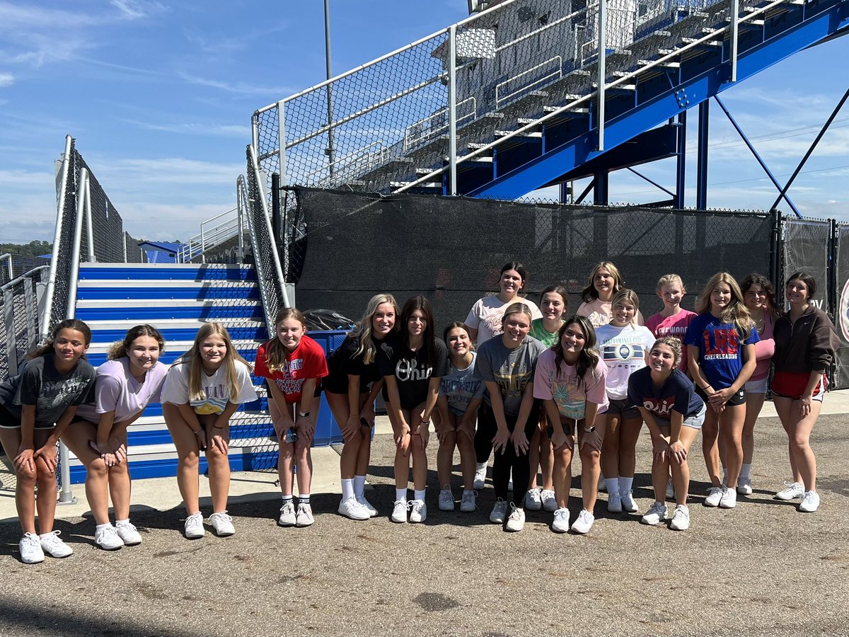 We spent part of our practice time cleaning up the stadium! 
#servicebeforeself