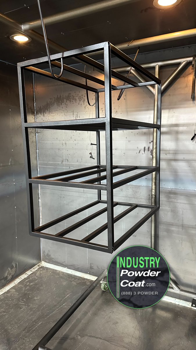 IndustryPowder's tweet photo. Just finishing up this piece which we coated in a black texture finish. https://t.co/LsGNi7pzbZ https://t.co/lDuCUriFxp