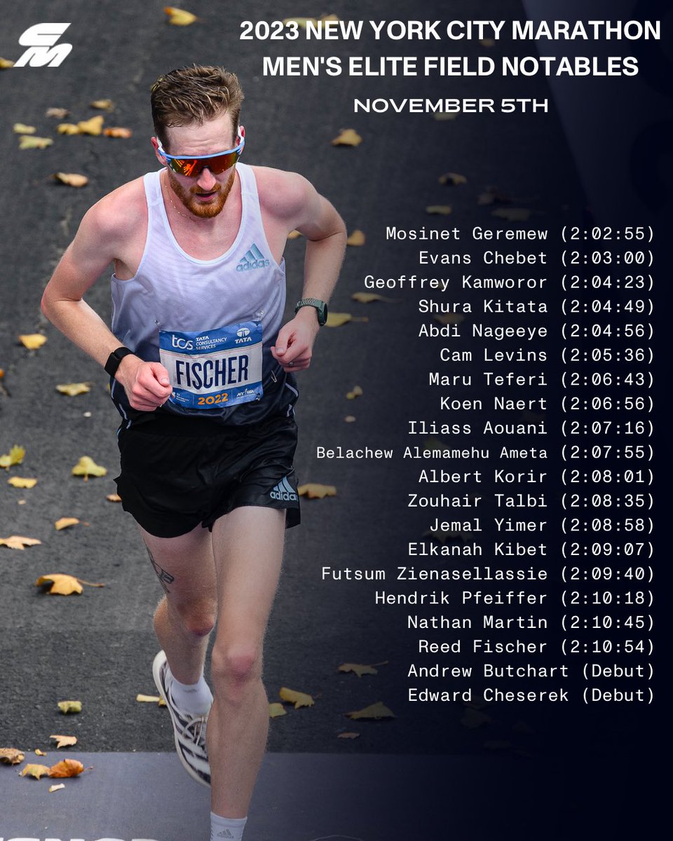 🗽 The full NYC Marathon men’s elite field has been released. Mark your calendars for Nov. 5th!!