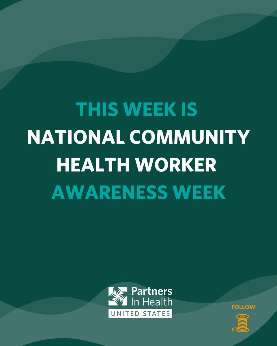 PIH's tweet photo. Happy national community Health worker awareness week!

@CHWNational has developed #NCHWAW to increase awareness of CHW identity, roles, impact on communities, and leadership.

Follow the thread 🧵to learn how PIH-US partners with community Health workers across the country ⤵️ https://t.co/0mgIbiioQY