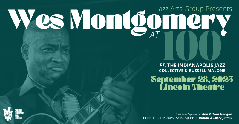 jazzartsgroup's tweet photo. Jazz at the Lincoln is back! Join us for the first concert of the season on September 28th for "Wes at 100" with featured guitarist Russell Malone and the Indy Jazz Collective! Visit https://t.co/4RG8NIfTwC for tickets. https://t.co/uDSZ1RZ3GU
