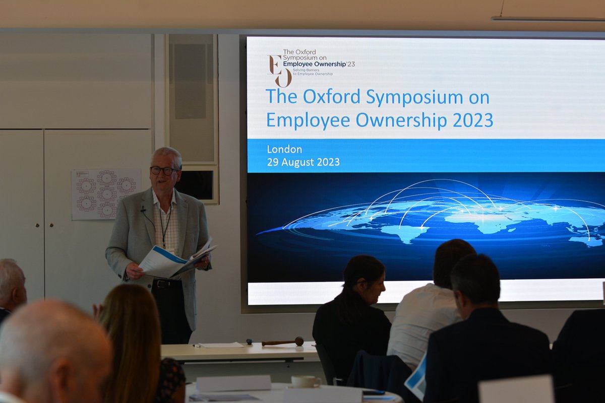 Preconference day at the Oxford Symposium on Employee Ownership. Many thanks to @Fieldfisher and @povertybusiness for all your efforts coordinating this important international event.