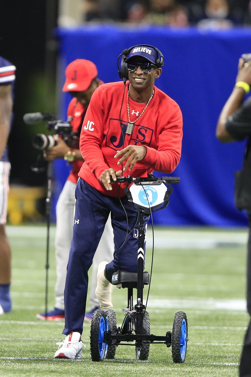 Deion Sanders decided to amputate two of his toes rather than miss additional Jackson State games last season 😳 'You look down there and it's two black toes. Take 'em. What am I going to do with them?' (via @JarrettBell)