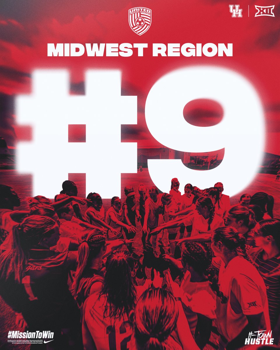 Your Houston Cougars come in at #⃣9⃣ in the
<a href="/UnitedCoaches/">United Soccer Coaches</a> Midwest Region Poll! 🤩

🔗 bit.ly/MidwestPoll

#HTownHustle | #GoCoogs