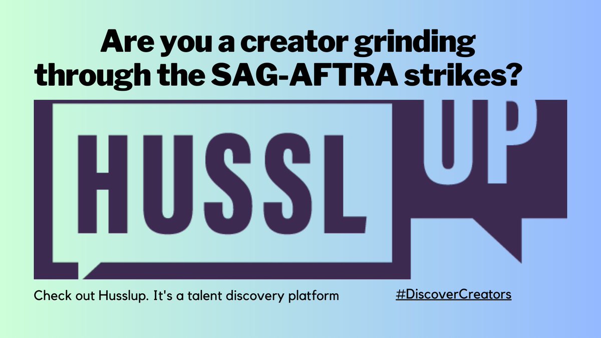 Are you a freelance creator or writer grinding through the WGA and SAG-AFTRA strikes? Check out the AI hiring tools and script development workshops on Husslup. It's a talent discovery platform from industry executive H Schuster.
 #husslupapp #discovercreators #steveramoswriter