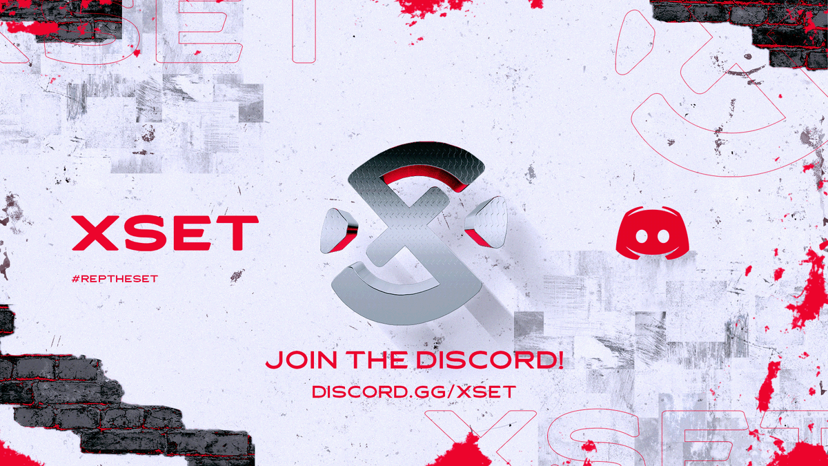 RepTheSet's tweet image. Join the Official XSET Discord for updates/news
here: Discord.gg/xset
#RepTheSet.