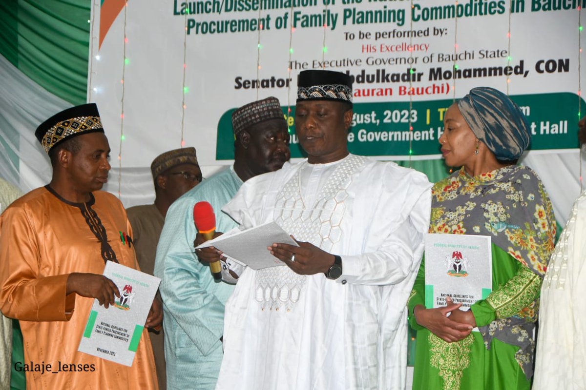 UNFPAKDSO's tweet photo. Governor Bala Mohammed launches dissemination of national guidelines for state-funded procurement of family planning commodities in Bauchi State. This reaffirms his commitment to investing in the health sector.... https://t.co/noSgezqPuM