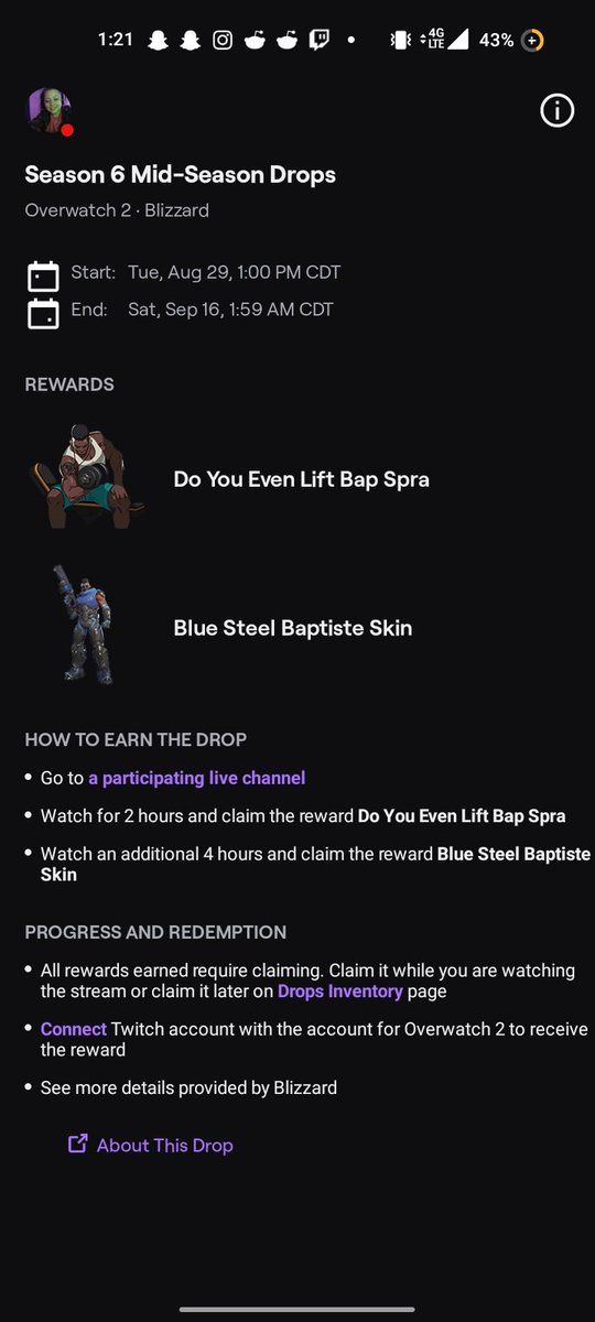 SupportAliceX's tweet photo. Some people have already made it to where they can claim the spray and now on the road to their #FreeSkin Join the stream to get yours too!! #OverwatchDrops
#xweek
https://t.co/yOLMBTjjii https://t.co/BCntVEDrTP