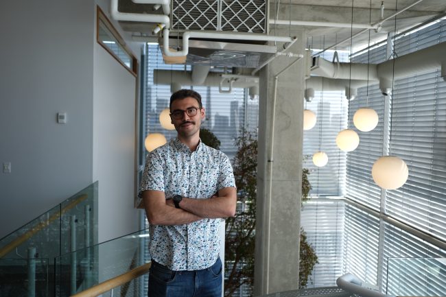 Stefan Mladjenovic (BME), one of five <a href="/uoftengineering/">University of Toronto Engineering</a>  2023 Vanier Scholars, was inspired by his mother’s battle with cancer to research nanomedicine for his Ph.D. Read more here: uoft.me/9Bt. Congratulations to all the winners!