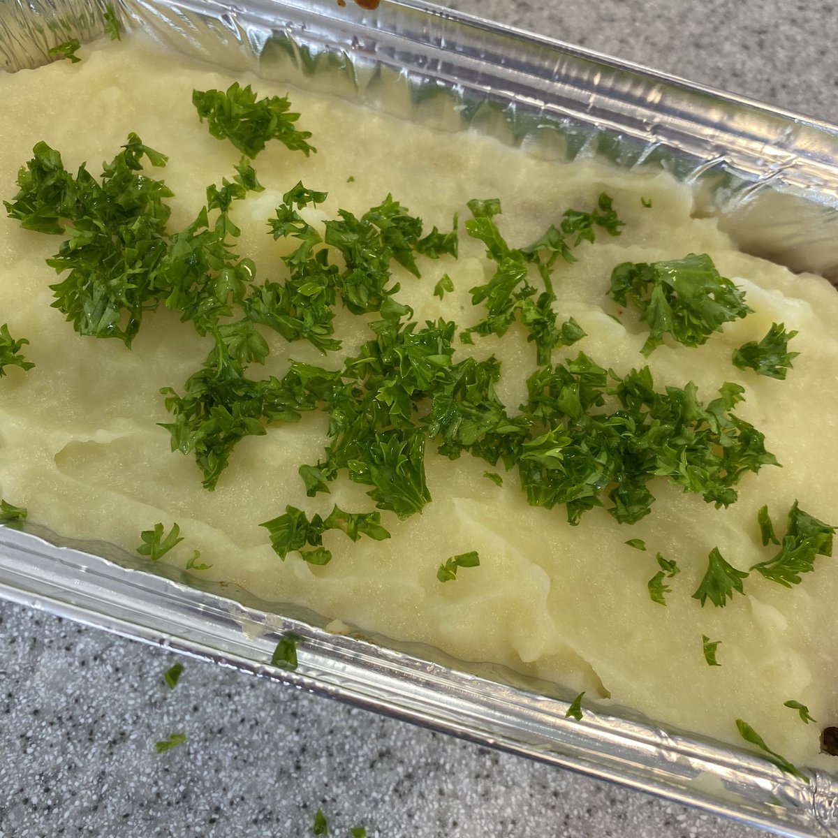 Our senior pupils used parsley as a garnish for their cottage pie. Which Mrs Greenan’s Eco-Elective class have grown 🌿 #parsley #herb #herbgarden #ecoelective #chef #cooking #cottagepie #garden #gardening