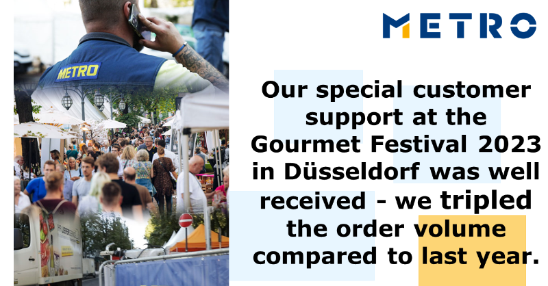 METRO_News's tweet photo. As the main sponsor of the #GourmetFestival, we once again offered our customers a last-minute #delivery service to supply them with all the products they needed. With over 200 exhibitors and 100,000 visitors, it is one of the largest #food #festivals in Europe. #METROfact
