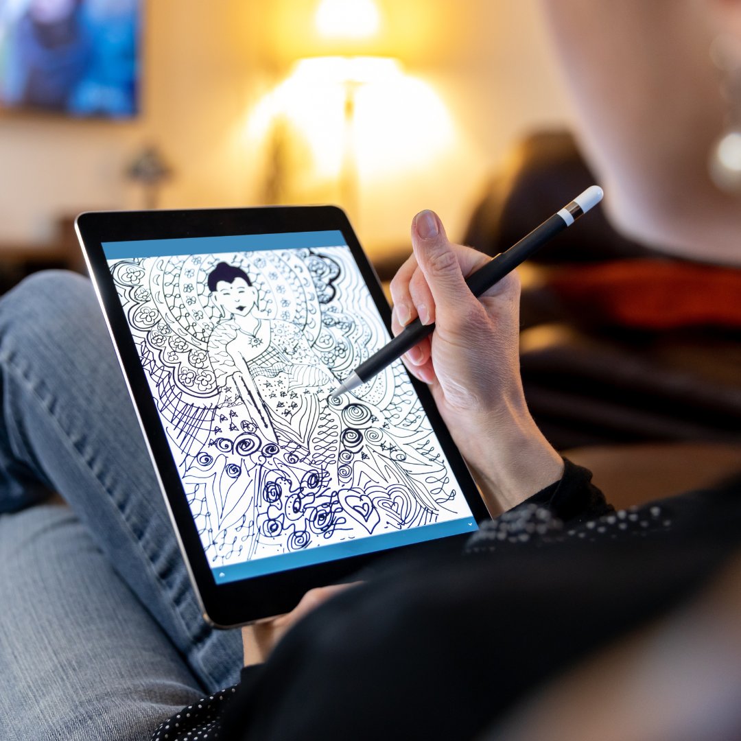 ElecomUSA's tweet photo. Can you spot the screen protector in the image? Neither can we! 
Say goodbye to your tarnished, scratched, finger-marked screen and say hello to an immersive drawing experience that transports you into your creative world. 
Pencil Feel by ELECOM. https://t.co/gbzCAMzJGO
