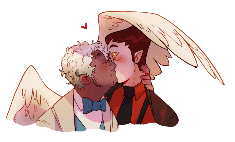 「redoing my old book!good omens designs f」|Mari 💕BELLE OUT NOW💕のイラスト