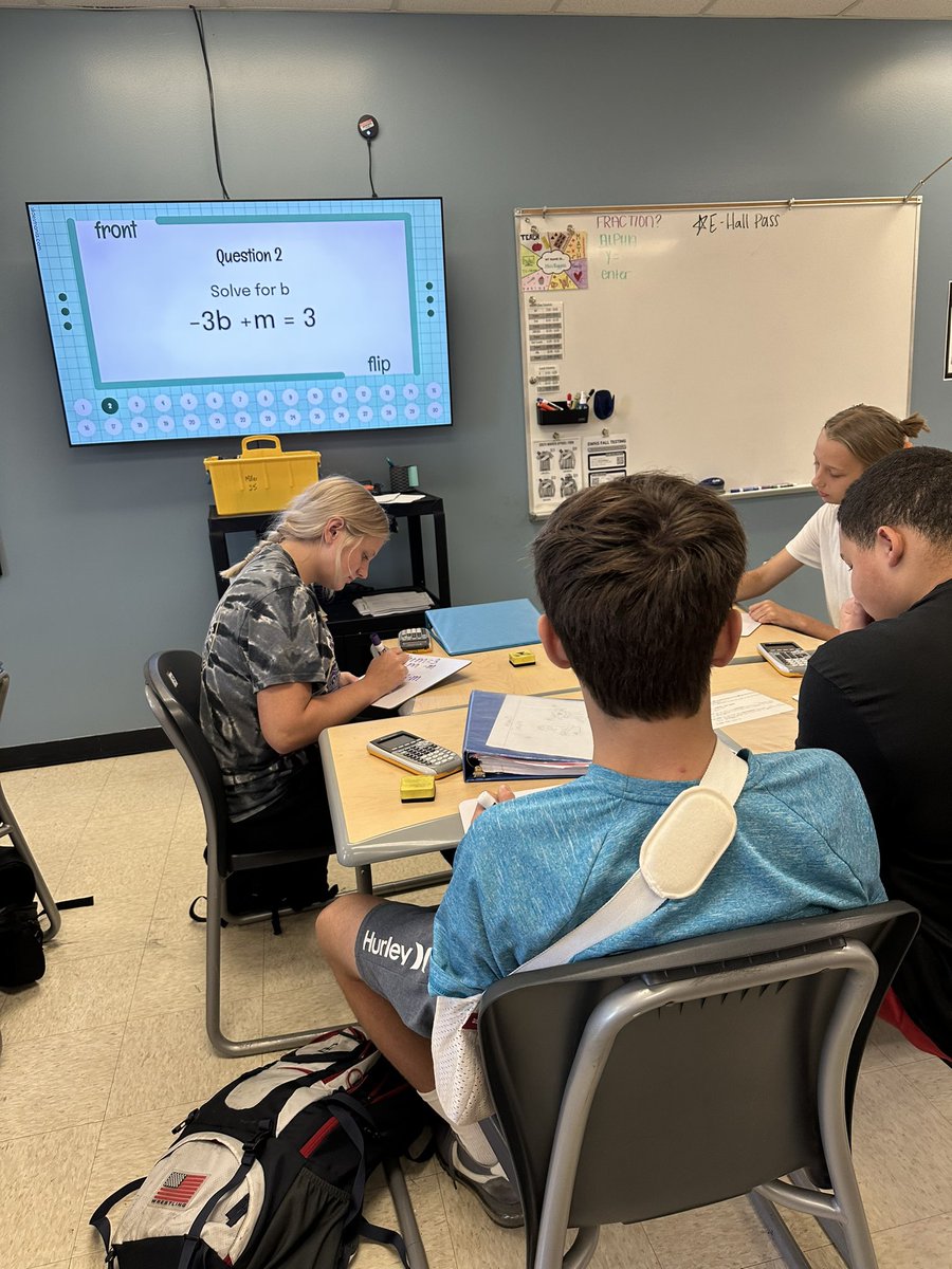 missrigginsmath's tweet photo. ⭐️3-2-1 Showdown!⭐️
Our students LOVED using this @KaganOnline strategy to practice solving multi-variable equations! #CultureofGreatness https://t.co/plxIgbMqkS