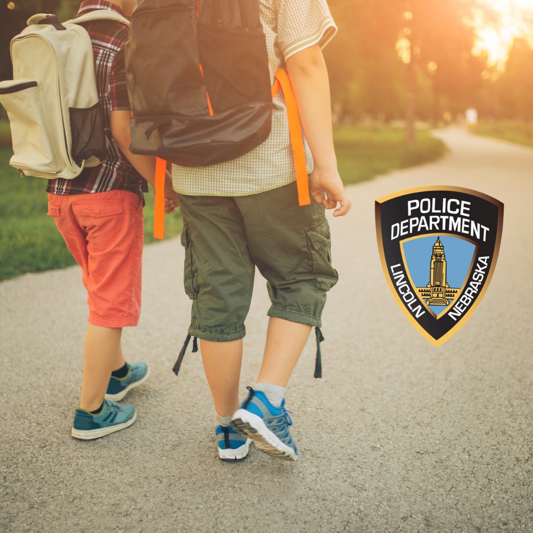 Lincoln_Police's tweet photo. Today is #NationalWalktoSchoolDay! Please remember to drive slowly in school zones and be mindful of students, parents and staff crossing the streets. Drive safely, #LNK! 👟🥾  #LPD #LincolnPD #CrosswalkSafety @LPSorg https://t.co/7uQCMkIxMb