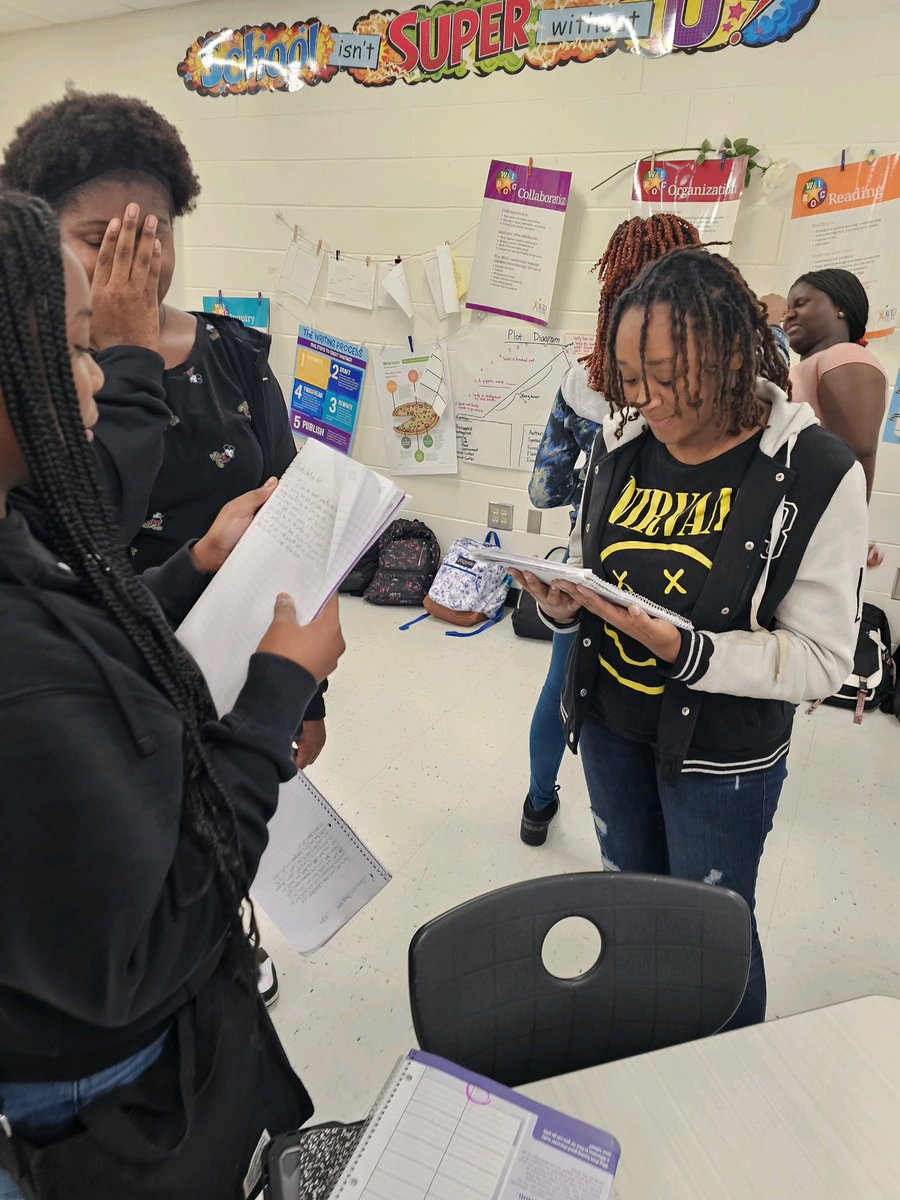 7th grade scholars completed Quick writes and incorporated music and music to develop their interpersonal skills while using Academic Language. #AVIDRocks #GriffinPRIDE