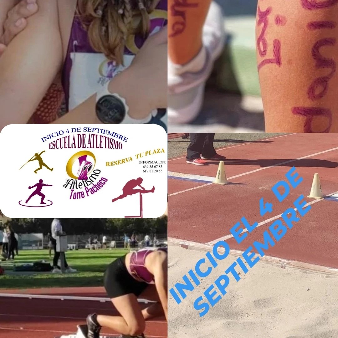 Comienzo de las clases en Torre Pacheco #Atletismo #torrepacheco