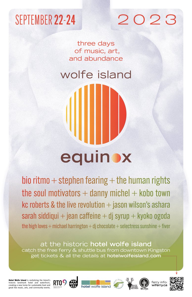 COLLECTIVEE4ST's tweet photo. While it may feel like summer is wrapping up, festival season continues over at @HotelWolfe  for Wolfe Island Equinox, a 3 day art and music festival from September 22 - 24!

For more details and to purchase tickets visit https://t.co/HTgpLOPFQA https://t.co/3bieAISp39