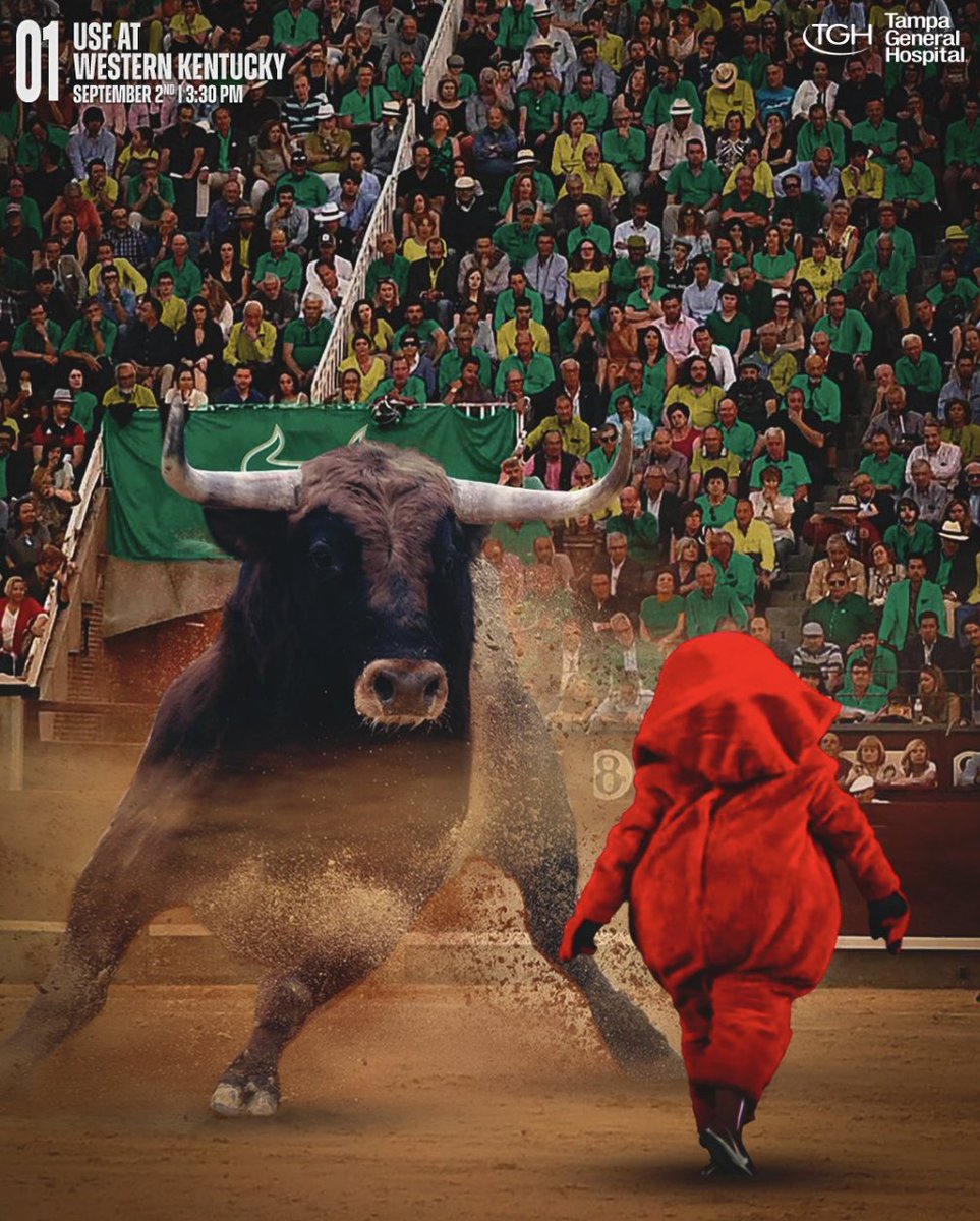 ChrisVannini's tweet image. Did not expect a USF-Western Kentucky graphic from @USFFootball to go so hard.