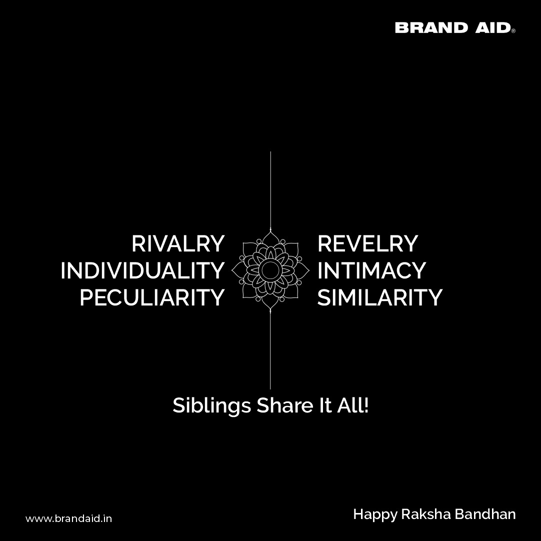 BrandAidGroup's tweet photo. Celebrating a connection that's evolved from rivalry to a cherished bond. #HappyRakshaBandhan

#RakhiVibes #TransformedTies #unbreakablebonds🔐
#brandaid #brandaidgroup #branding #advertising #socialmediamarketing #digitalmarketing #events #advertisingagency #creativeagency https://t.co/W9QvCdCgg5