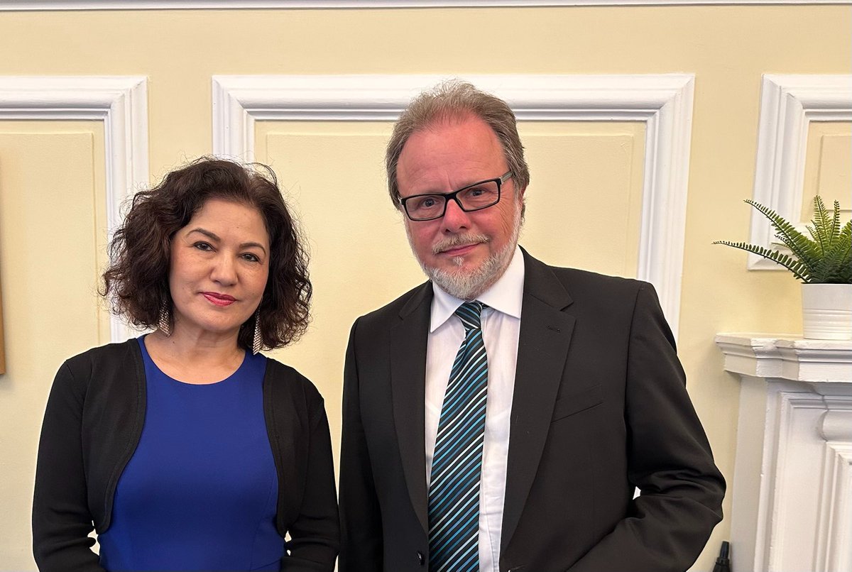 RushanAbbas's tweet photo. It is an absolute honor to be a part of the #GlobalSummitonHT and to meet @Ladyfatimabio, the First Lady of Sierra Leone; Hon. Karen Bradley, Member of Parliament of the #UK; Hon. @FrankHeinrich, Former Member of the German Bundestag; and the inspiring figures fighting against human trafficking.

#EndUyghurForcedLabor
#EndUyghurGenocide