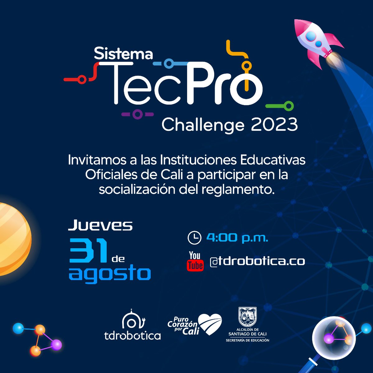 Educacion_Cali's tweet photo. ¡Muéstrale a Colombia el avance de tu institución educativa en el uso aplicado de robótica educativa y el trabajo colaborativo!

Participa con el mejor proyecto STEAM de tu institución educativa en el desafío ‘La escuela en modo STEAM’
 Más info aquí 👇 https://t.co/8JMf0CrIta https://t.co/MAcyHOYYYS