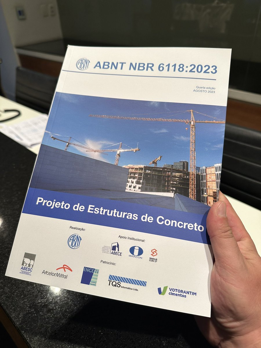 Parabéns a todos os envolvidos na revisão da ABNT NBR 6118  @ABNTOFICIAL @ABECE_ABECE @ibraconOffice #nbr6118 #projetoestrutural #concretoarmado #concretoprotendido #engenhariacivil