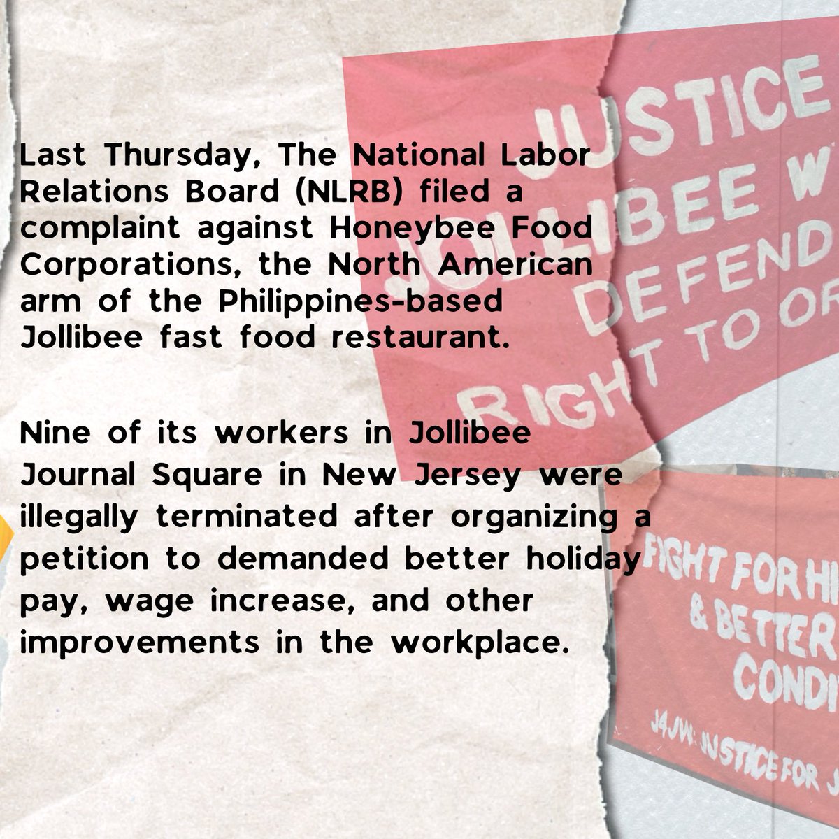Justice for Jollibee Workers tweet media