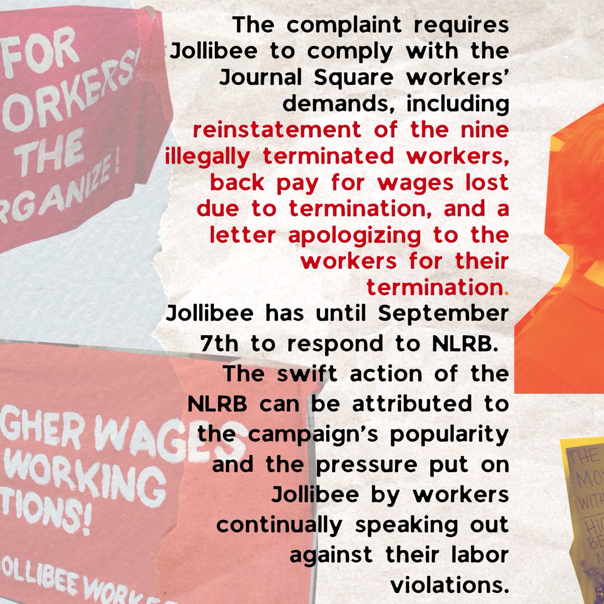 Justice for Jollibee Workers tweet media