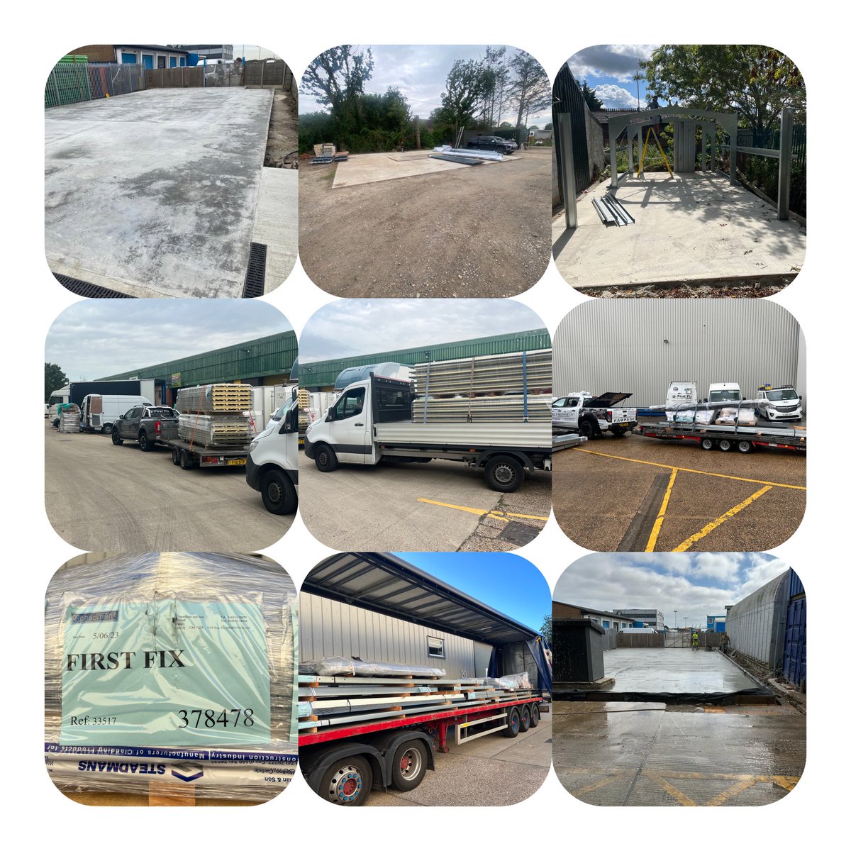 FirstFixGroup's tweet image. Busy month ahead with #concreteslabs and #deliveries now #complete