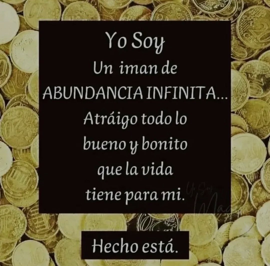 🌟✨Vibro en Abundancia🌟✨ 🙏💰Decreta: HECHO ESTÁ💰🙏