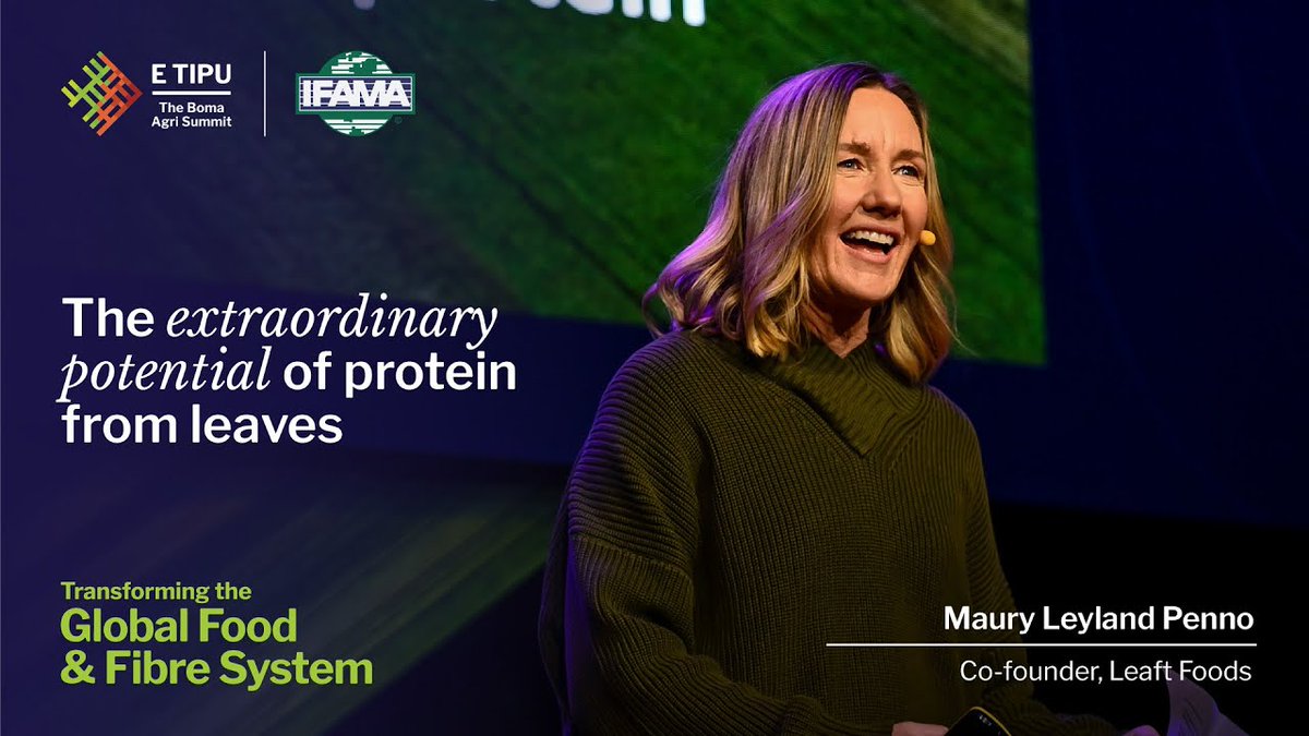 Maury Leyland Penno is Co-founder of Leaft Foods, is on a journey to reduce the environmental impact of food production while increasing economic opportunity for farmers: the kind of win-win we need to effectively address climate change.

Watch here: bit.ly/3qRGs7w