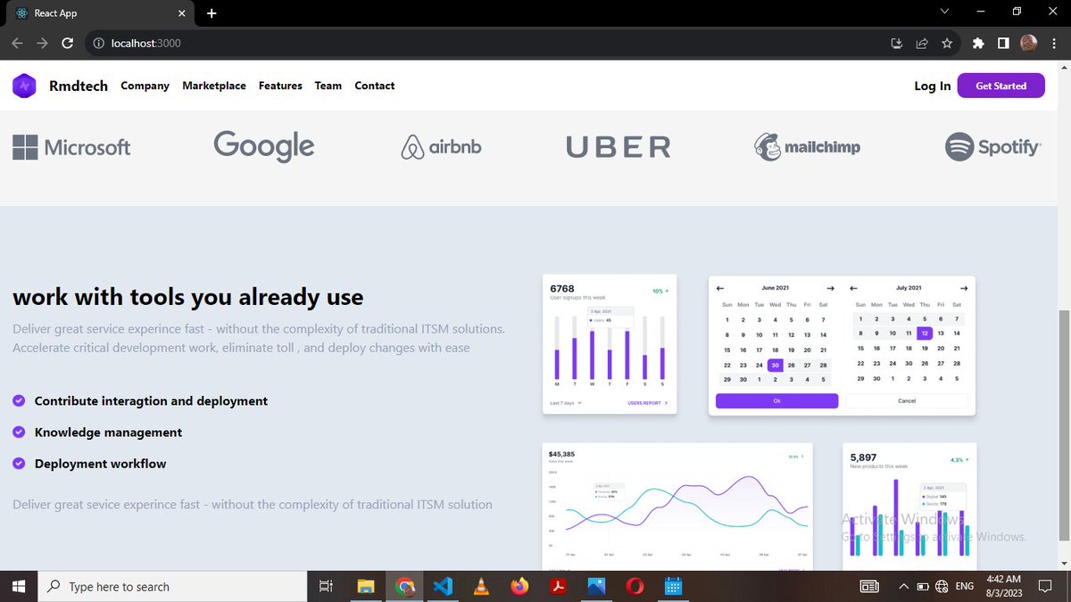 raymonddev_'s tweet image. landing page with React.js #javascsript #reactjs