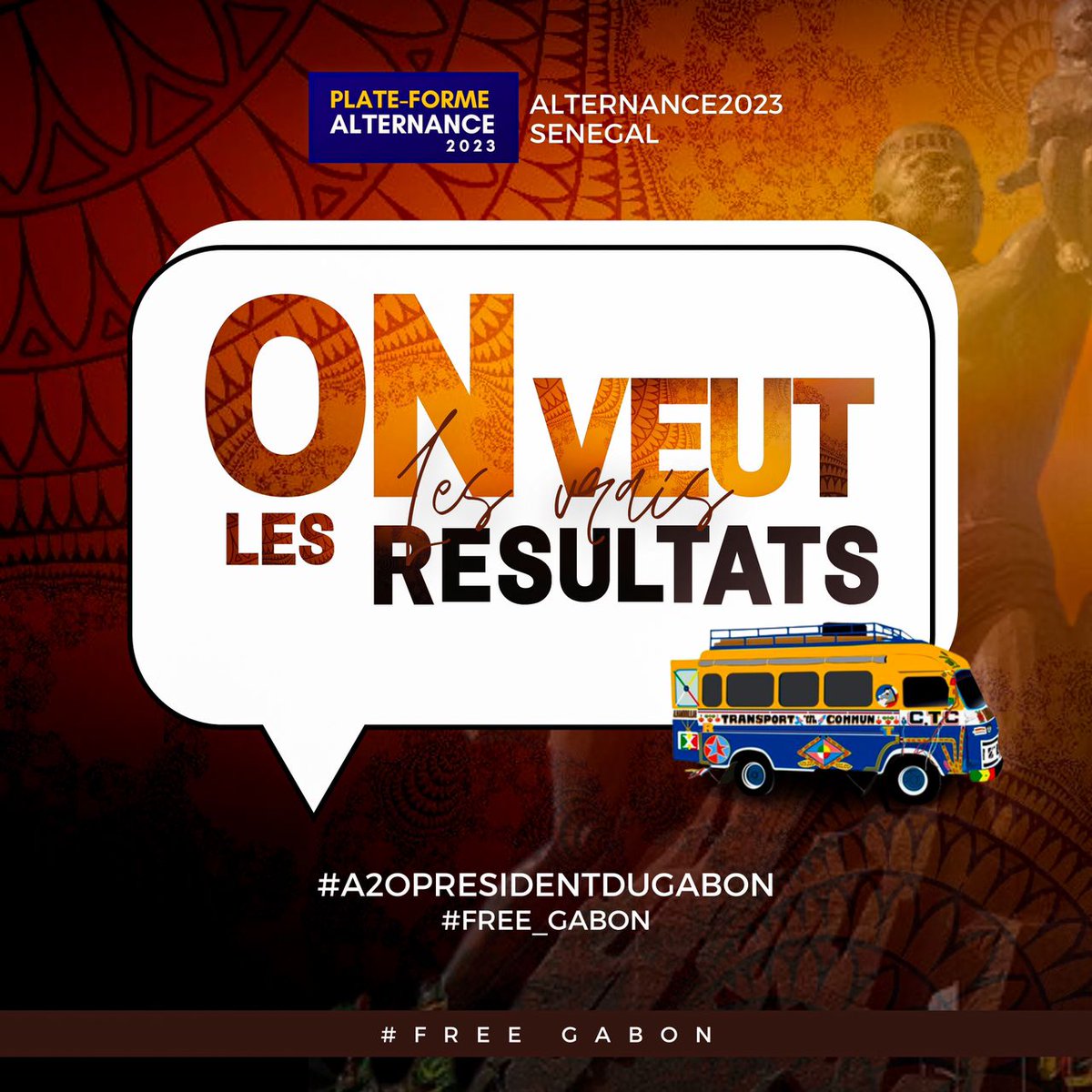 Communiqué Plate forme Alternance 2023 #Sénégal  
#Gabon23 #GabonVote241 #Gabon2023 #MaVoixCompte241