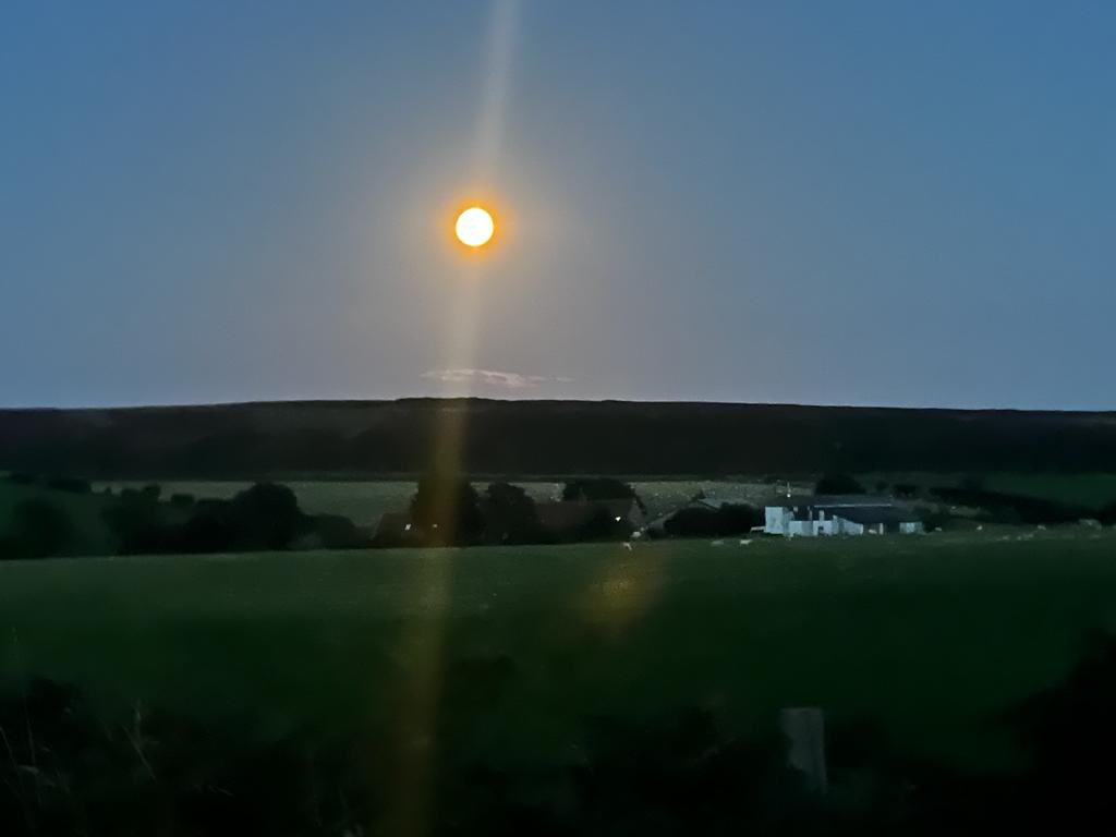 Super moon tonight! #fylingdales #northyorkshirecoast #northyorkshiremoors