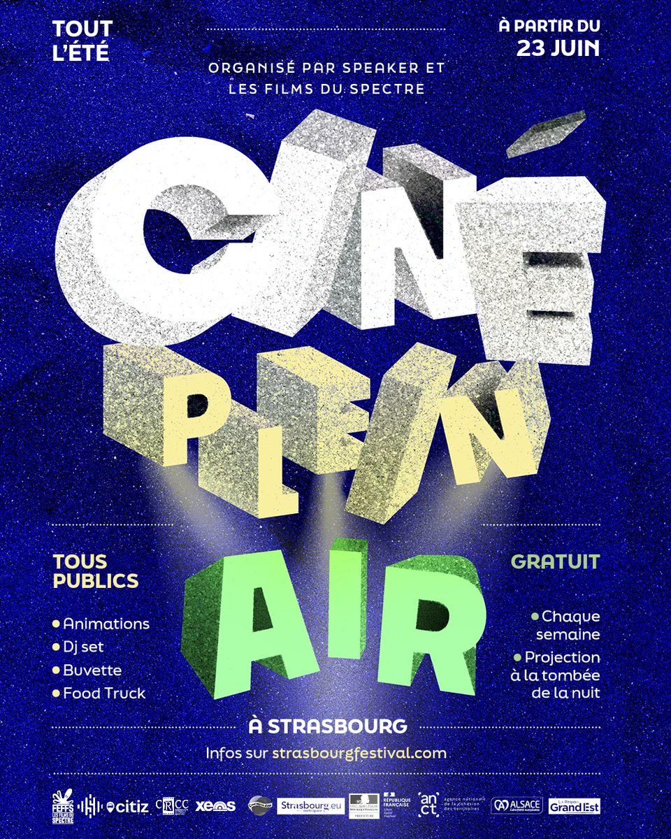 lesnulsfr's tweet image. Projection gratuite en plein air de la Cité de la Peur au Jardin des deux rives à Strasbourg le 31/08/23, à la tombée de la nuit.

Infos :
strasbourgfestival.com/cinema-plein-a…