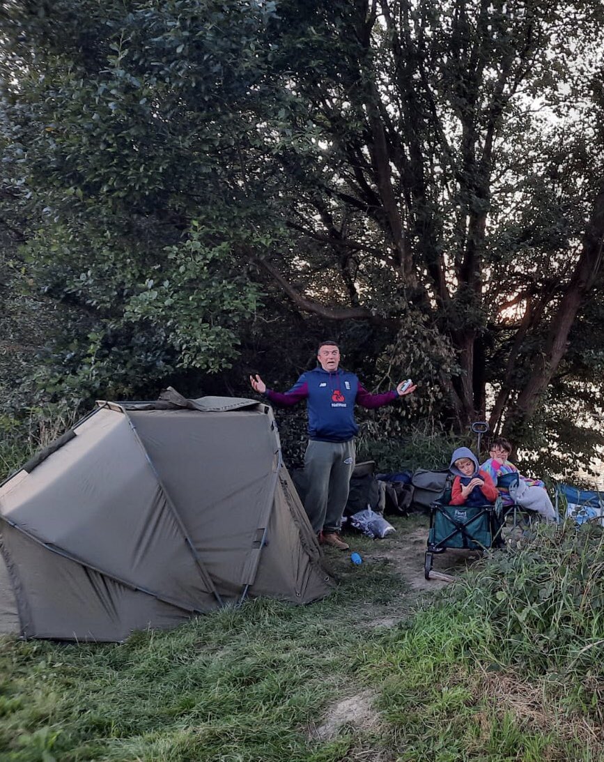 EraFishing's tweet photo. I must be mad taking them with me! blowing that airbed up for them nearly finished me off! Lost one at the net but let’s hope for another chance tonight #fishing https://t.co/6MwidRVcFa