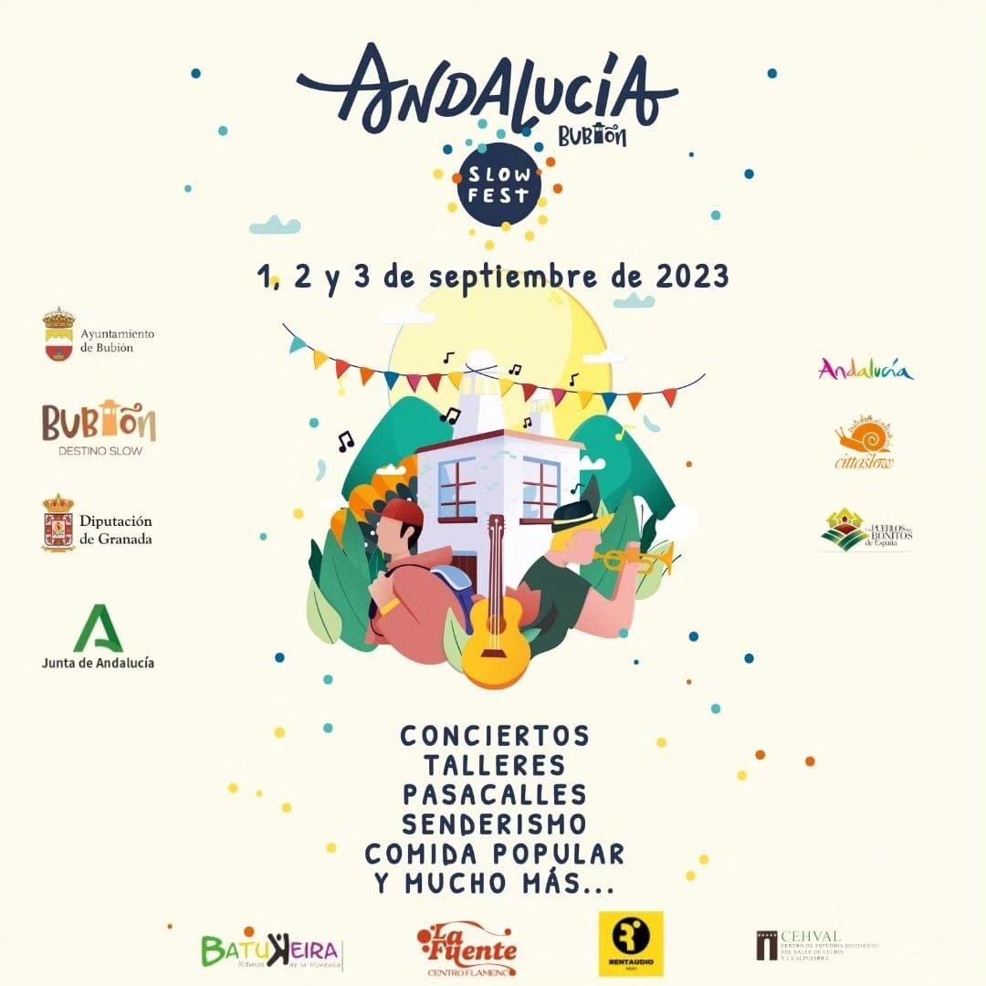 bubionturismo's tweet photo. ¡Vuelve Andalucía Slow Fest! 🏔️🌞

Está a punto de arrancar la II Edición del Andalucía Slow Fest, los días 1, 2 y 3 de septiembre.

Acércate al concepto del buen vivir y pasa un fin de semana espectacular en #bubion.

#AndaluciaSlowFest23 #bubiónslow #cittaslow #laalpujarra https://t.co/a2ritpdCYd