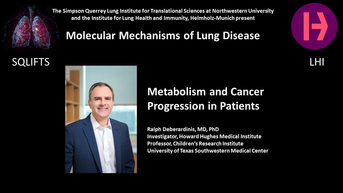 SQLIFTS's tweet photo. Ralph Deberardinis, MD, PhD will present the Keynote talk titled “Metabolism and Cancer Progression in Patients” at the Molecular Mechanisms of Lung Disease Conference. For more information and to register please visit https://t.co/pNzOiPJqvO https://t.co/xcuArhOJse