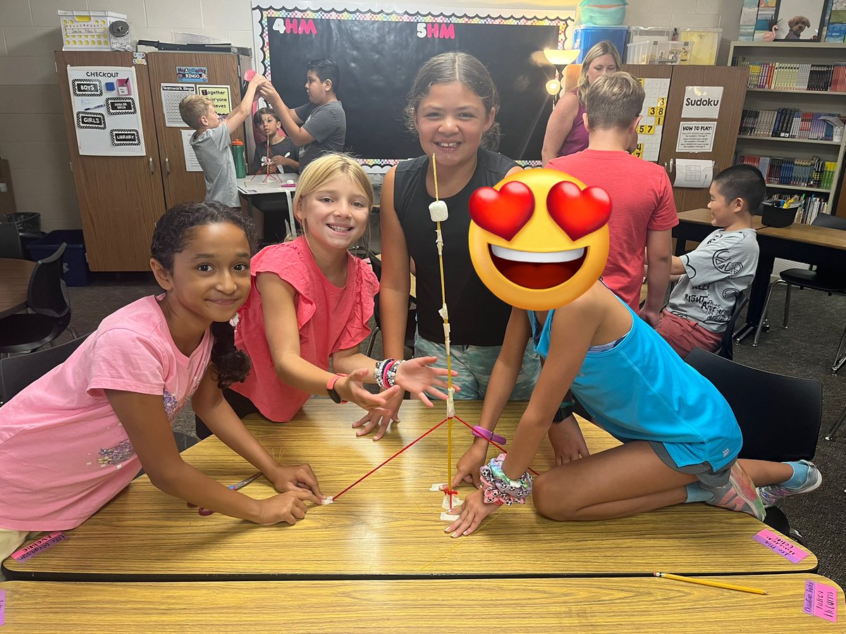 theabcsofmissv's tweet image. The spaghetti and marshmallow towers turned out great! #empower203