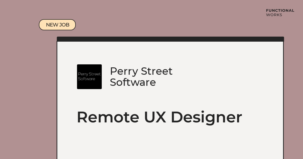 Job Opportunity 🔥 💼 Remote UX Designer 🏢 Perry Street Software 💰 $100K - 140K 🖥️ Work with adobe photoshop, adobe illustrator & Sketch Check out the details and apply now 👇 functional.works-hub.com/jobs/remote-ux… #remotework #remotejobs #adobephotoshop