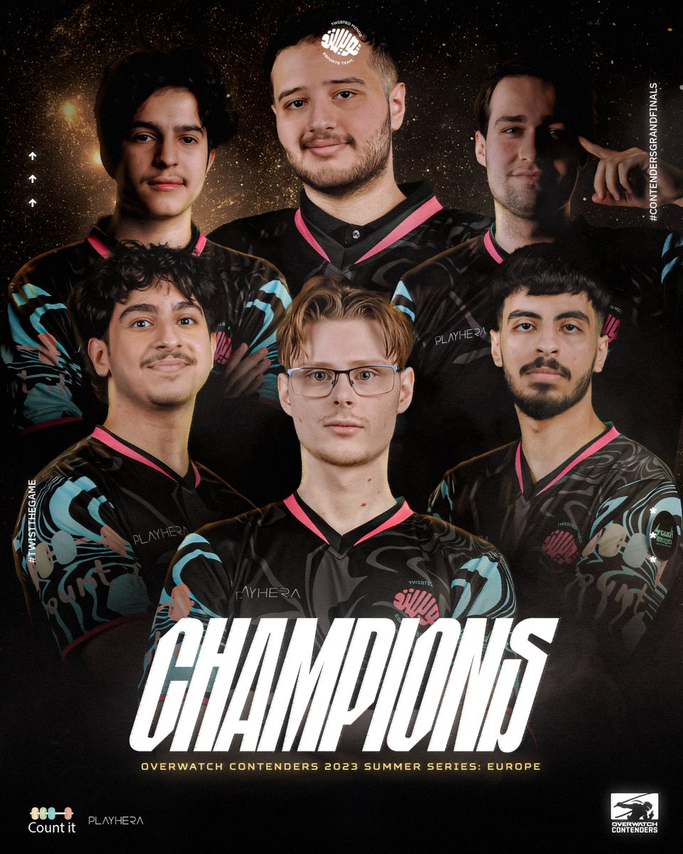 TwisMinds's tweet photo. Nothing new. 

Once again, we are your Overwatch Contenders Europe CHAMPIONS! 

تويستد مايندز أبطال أوفرواتش كونتنتدرز أوروبا! 🧠

#TwistTheGame https://t.co/EIVI4WeW0K